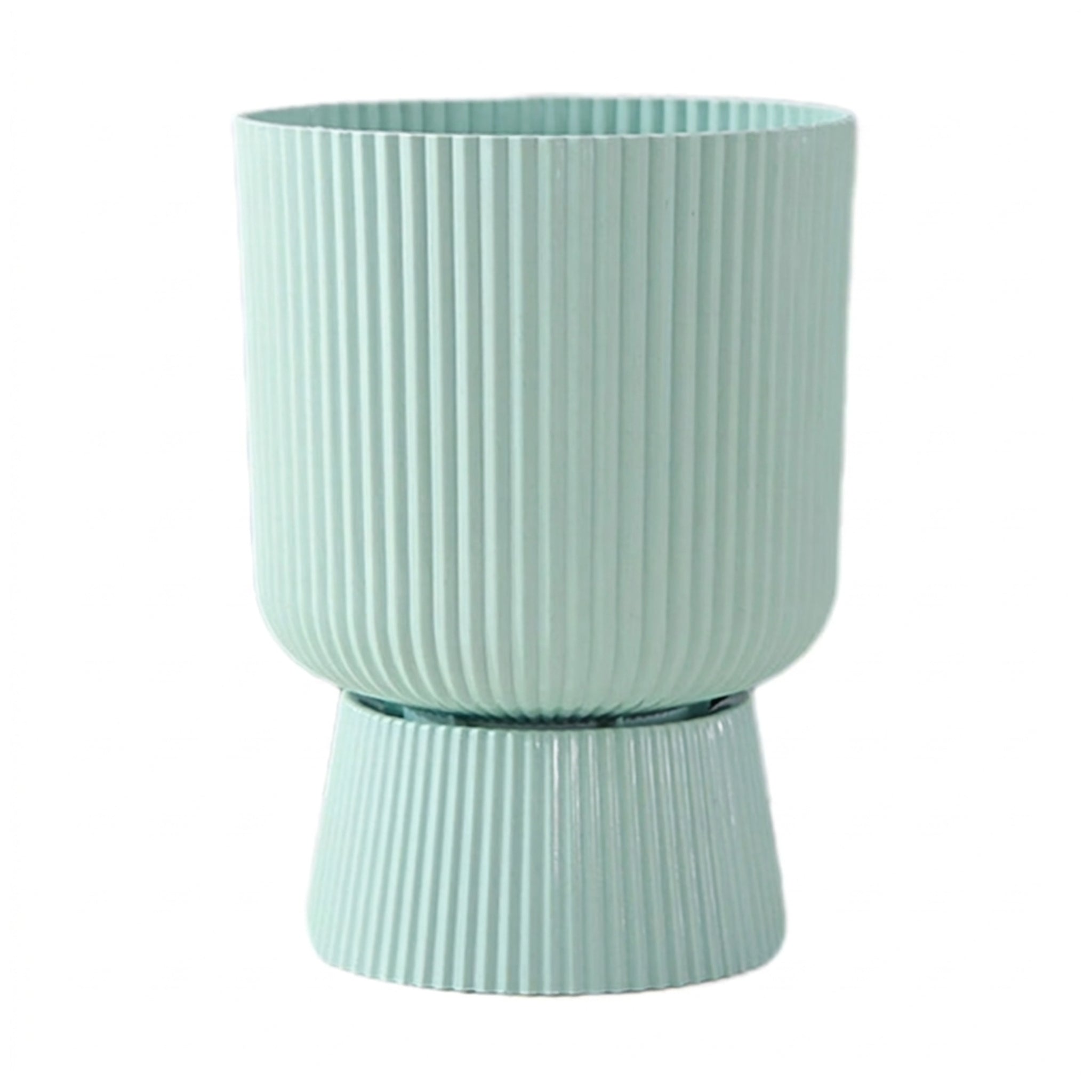 Usaplanterrr Modern Ceramic-Look Resin Tall Planter Pot for Home Decor