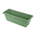 Usaplanterrr Plastic Rectangular Flower Pot for Herbs and Vegetables Saucer